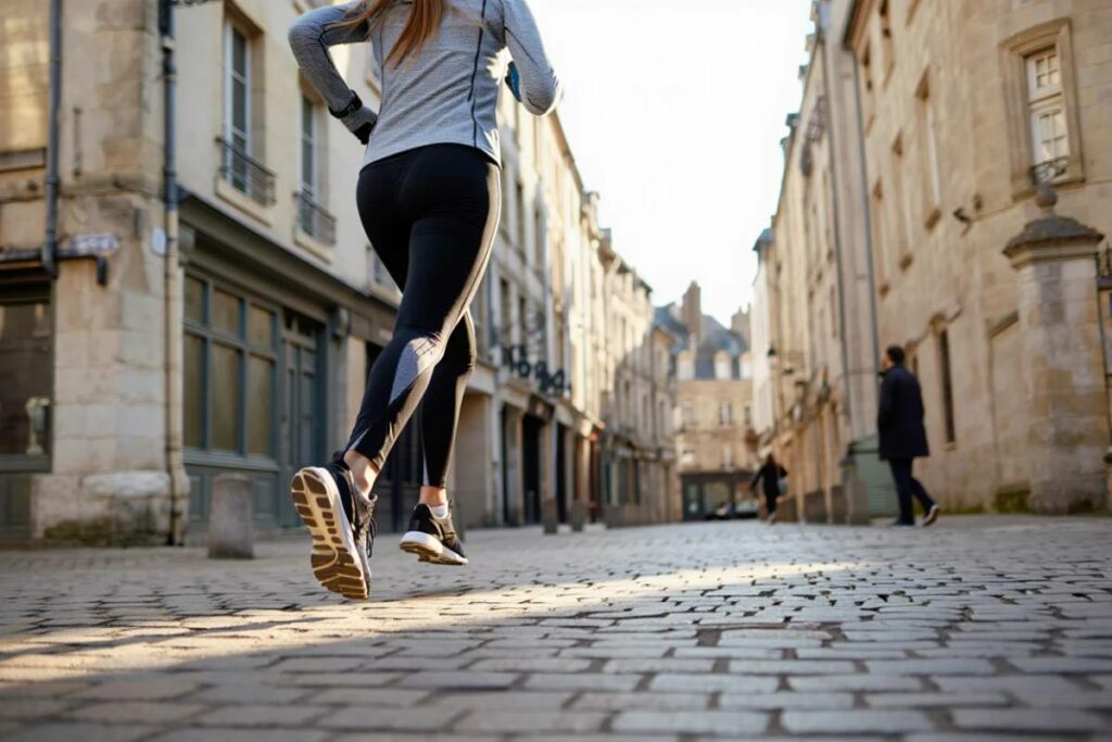 running dans les rues de rennes
